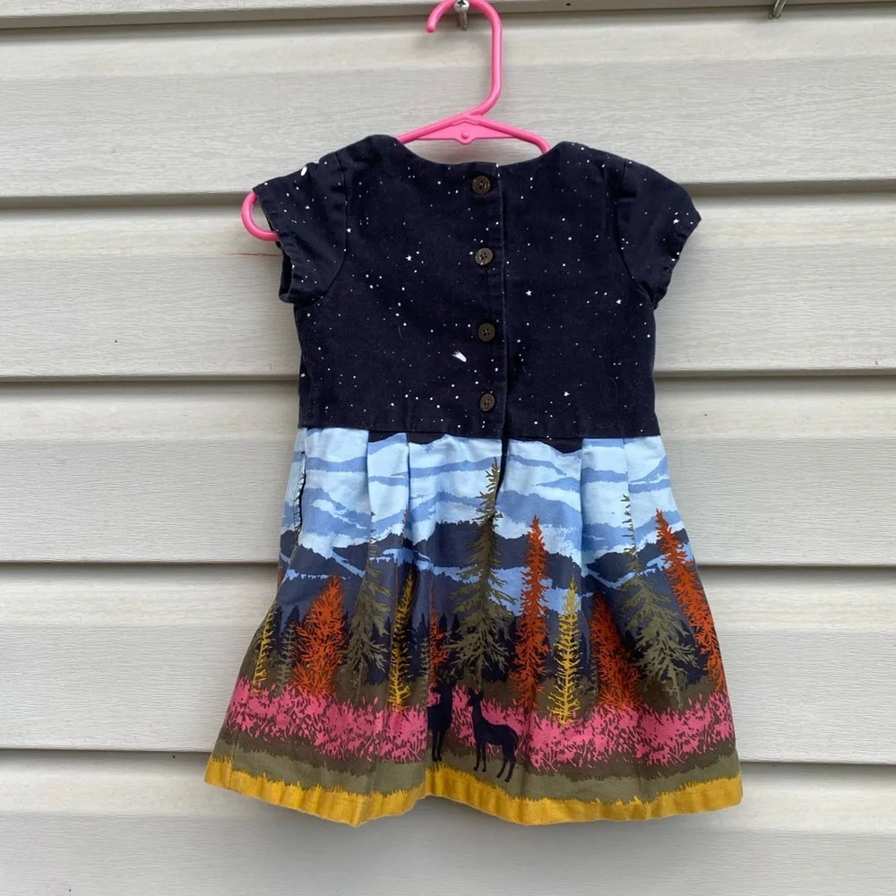 Genuine by Oshkosh Starry Night Mountain Forest Dress